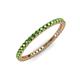 3 - Ellen 1.70 mm Green Garnet Eternity Band 