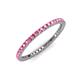 3 - Ellen 1.70 mm Pink Tourmaline Eternity Band 
