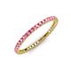 3 - Ellen 1.70 mm Pink Tourmaline Eternity Band 
