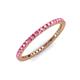 3 - Ellen 1.70 mm Pink Tourmaline Eternity Band 