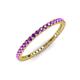 3 - Ellen 1.70 mm Amethyst Eternity Band 