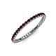 3 - Ellen 1.70 mm Red Garnet Eternity Band 