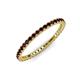3 - Ellen 1.70 mm Red Garnet Eternity Band 