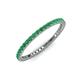 3 - Ellen 1.70 mm Emerald Eternity Band 