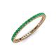 3 - Ellen 1.70 mm Emerald Eternity Band 