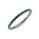3 - Ellen 1.70 mm Blue Diamond Eternity Band 