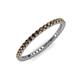 3 - Ellen 1.70 mm Smoky Quartz Eternity Band 