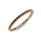 3 - Ellen 1.70 mm Smoky Quartz Eternity Band 