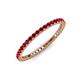 3 - Ellen 1.70 mm Ruby Eternity Band 