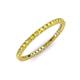 3 - Ellen 1.70 mm Yellow Sapphire Eternity Band 