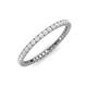 3 - Ellen 1.70 mm White Sapphire Eternity Band 