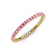 3 - Ellen 1.70 mm Pink Sapphire Eternity Band 