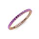 3 - Ellen 1.70 mm Amethyst Eternity Band 