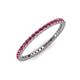 3 - Ellen 1.70 mm Rhodolite Garnet Eternity Band 