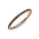 3 - Ellen 1.70 mm Black Diamond Eternity Band 