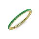 3 - Ellen 1.70 mm Emerald Eternity Band 