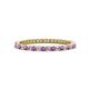 1 - Ellen 1.70 mm Amethyst and Diamond Eternity Band 