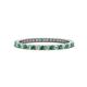 1 - Ellen 1.70 mm Emerald and Diamond Eternity Band 
