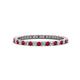 1 - Ellen 1.70 mm Ruby and Diamond Eternity Band 