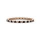 1 - Ellen 1.70 mm Red Garnet and Diamond Eternity Band 