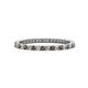 1 - Ellen 1.70 mm Smoky Quartz and Diamond Eternity Band 