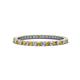1 - Ellen 1.70 mm Citrine and Diamond Eternity Band 
