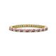 1 - Ellen 1.70 mm Rhodolite Garnet and Diamond Eternity Band 