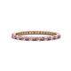 1 - Ellen 1.70 mm Rhodolite Garnet and Diamond Eternity Band 