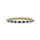 1 - Ellen 1.70 mm Blue and White Diamond Eternity Band 