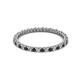 2 - Ellen 1.70 mm Black and White Diamond Eternity Band 