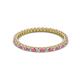 2 - Ellen 1.70 mm Pink Tourmaline and Diamond Eternity Band 