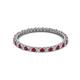 2 - Ellen 1.70 mm Ruby and Diamond Eternity Band 