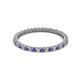 2 - Ellen 1.70 mm Iolite and Diamond Eternity Band 