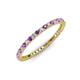 3 - Ellen 1.70 mm Amethyst and Diamond Eternity Band 