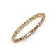 3 - Ellen 1.70 mm Citrine and Diamond Eternity Band 
