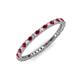 3 - Ellen 1.70 mm Ruby and Diamond Eternity Band 