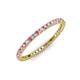 3 - Ellen 1.70 mm Pink Tourmaline and Diamond Eternity Band 