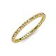 3 - Ellen 1.70 mm Citrine and Diamond Eternity Band 