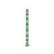 5 - Ellen 1.70 mm Emerald and Diamond Eternity Band 