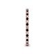 5 - Ellen 1.70 mm Red Garnet and Diamond Eternity Band 