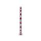 5 - Ellen 1.70 mm Rhodolite Garnet and Diamond Eternity Band 