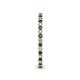 5 - Ellen 1.70 mm Black and White Diamond Eternity Band 