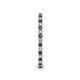 5 - Ellen 1.70 mm Black and White Diamond Eternity Band 