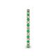 5 - Ellen 1.70 mm Emerald and Diamond Eternity Band 