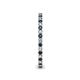 5 - Ellen 1.70 mm Blue and White Diamond Eternity Band 