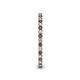5 - Ellen 1.70 mm Smoky Quartz and Diamond Eternity Band 