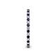 5 - Ellen 1.70 mm Blue Sapphire and Diamond Eternity Band 