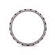 4 - Ellen 1.70 mm Ruby and Diamond Eternity Band 