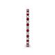 5 - Ellen 1.70 mm Ruby and Diamond Eternity Band 
