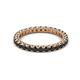 2 - Ellen 2.40 mm Black Diamond Eternity Band 
